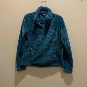 Columbia pullover teal